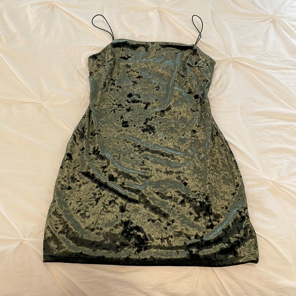 Green mini Dress